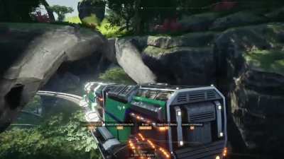 I made a giant train rollercoaster!