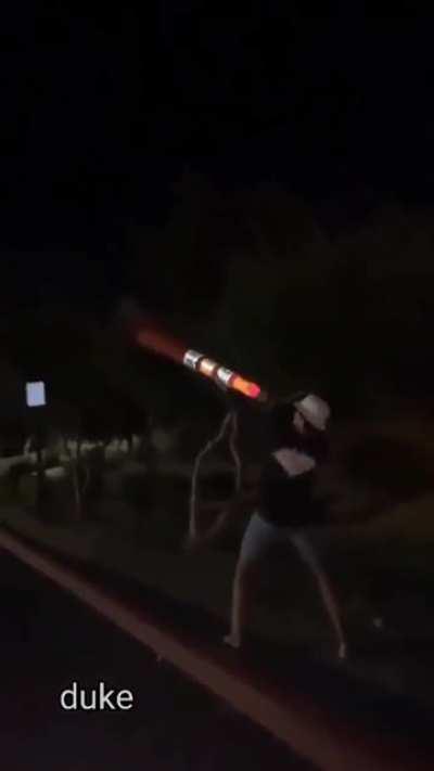 WCGW Launching fireworks with a cone