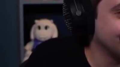 Muriel sendo sequestrada ao vivo por um gato