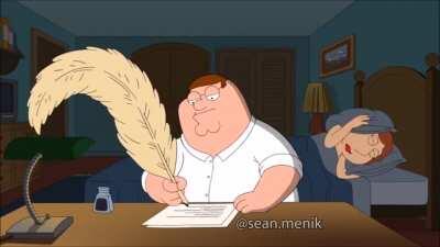 Peter Griffin writes the 501st Journal