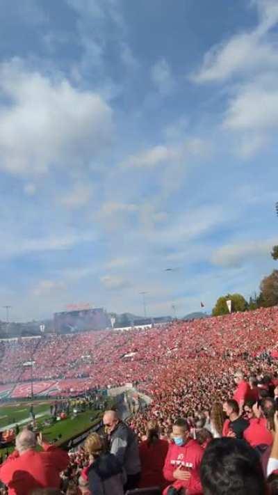 B-2 flyover at rosebowl yesterday