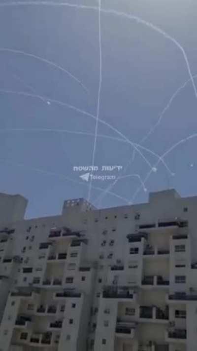 Israel Iron dome intercept Hamas Rockets [11 May 2021]