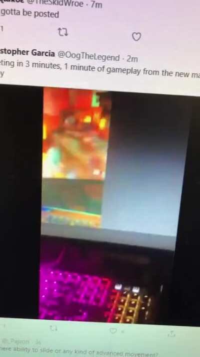 Oog somehow got gameplay of the next cod but deleted the vid on Twitter. I recorded some of it