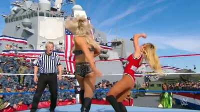 The Early Days Of The Riott Squad, Part 8: Carmella's in a triple threat match! I wonder if she gets the win....