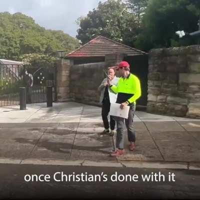 We decided to drop by Scott Morrison's house today to deliver a much needed package