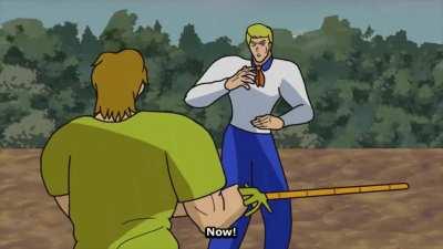 Here, take this, Shaggy's payback