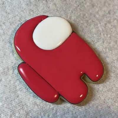 Amogus cookie decorating