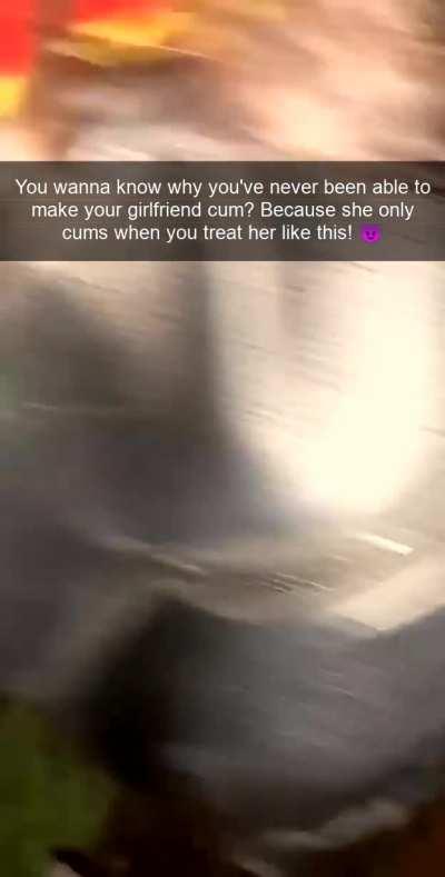 You cannot get yourself to be rough enough to get her off