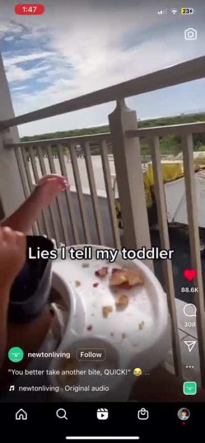 “Lies I tell my toddler”