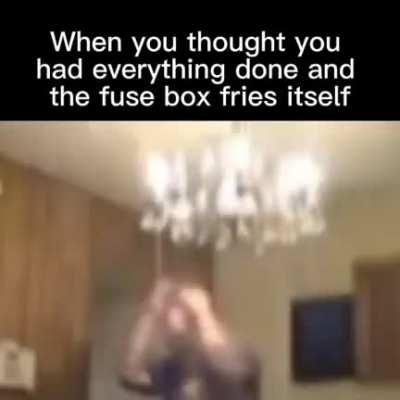 The 40 somthin fuses blew themselves up in a matter of 1 second