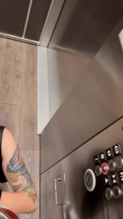 Caught in the elevator