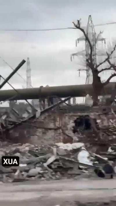 This was the checkpoint of the Azovstal plant