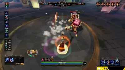 So i was playing around in jungle practice and accidentally stepped into the change team circle with argus and i found something out that had me dying the first time i saw it lmao