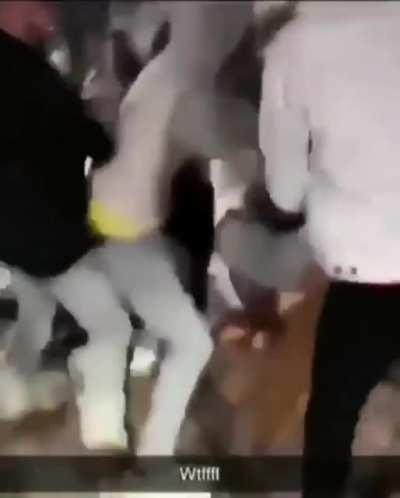 Ouch, you can hear his bones hit the pavement