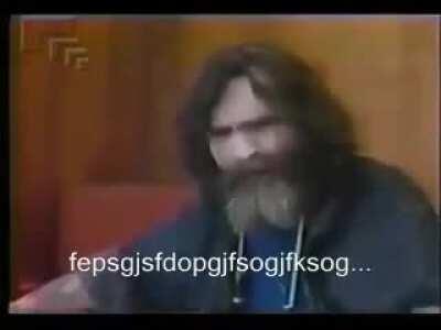 Pregunta épica de Charles Manson