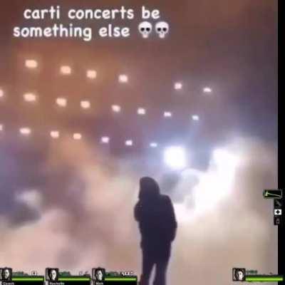 Carti concerts be something difrent