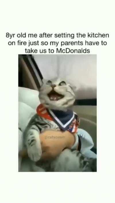 let's fucking go, we're having McDonald's! 🤩