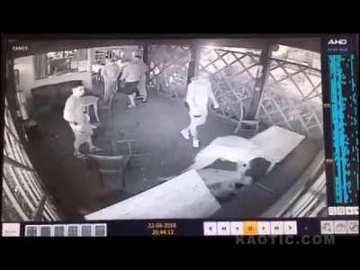 Bully gets dealt with in the Pub (England)