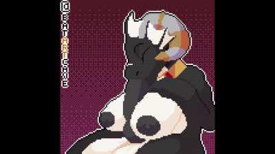 Dragon girl selfsuck and cum swallow (BatArtCave)