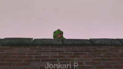 Aqui está o porque do Kermit ter caído do telhado