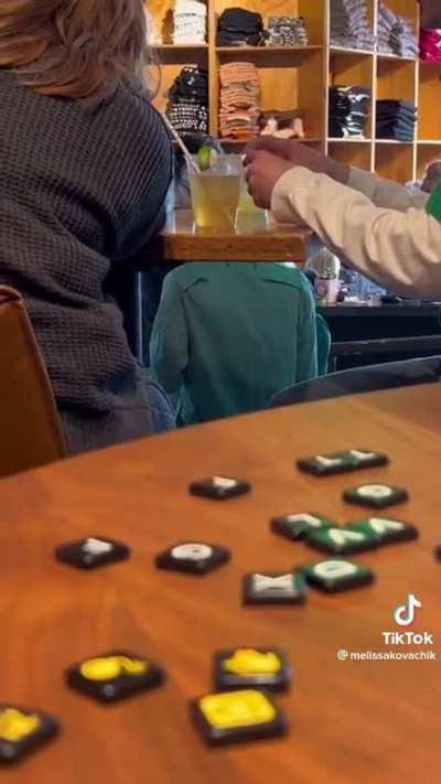 This lady has had one too many and reverts....