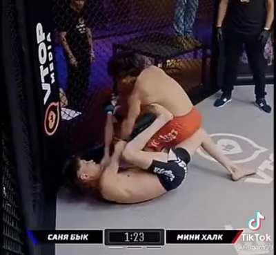 Man everyone fights in Russian mma even a 60 year old homeless man and a jacked midget