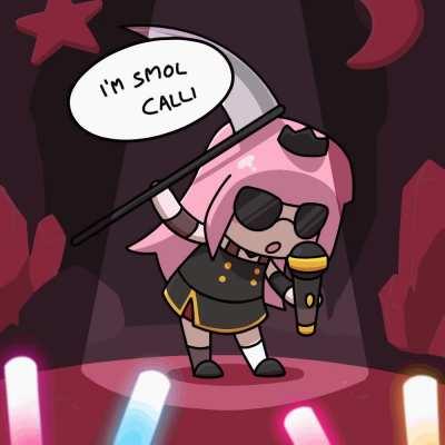 I made a Smol Calli animation because I loved her performance at the anniversary stream 💀🎶
