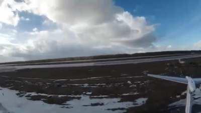 Belarusian partisan unit posted the full video of a recon drone landing onto a Russian AWACS A-50