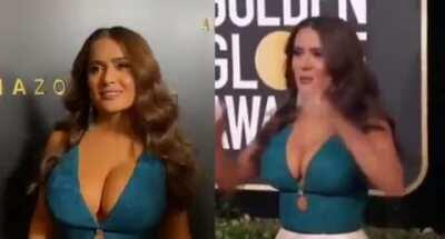 Salma Hayek's tits are so huge and glorious