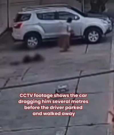 Thai Lady Rushing To Make Merit Runs Over Homeless Man