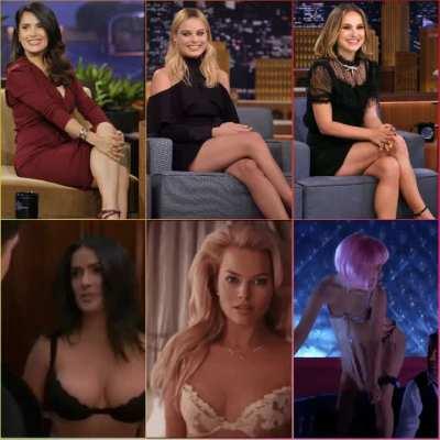 Salma Hayek vs Margot Robbie vs Natalie Portman 