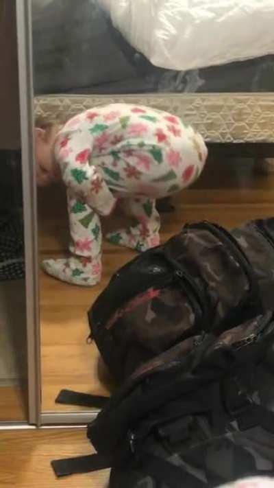 My niece’s “Butt Dance”, everyone! She inherited her father’s co-ordination.