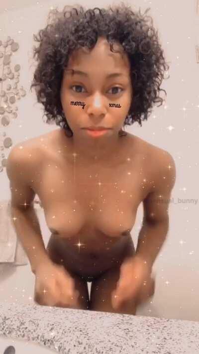 Uh oh, my towel fell! 😖💞