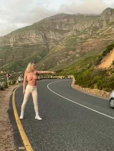 Natalia's a driving distraction