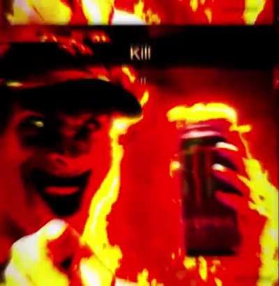 This Doom Eternal music, Kill monster energy guy.