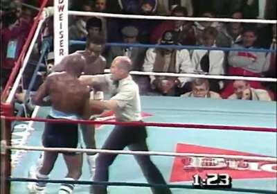 Marvin Hagler vs John Mugabi round 6
