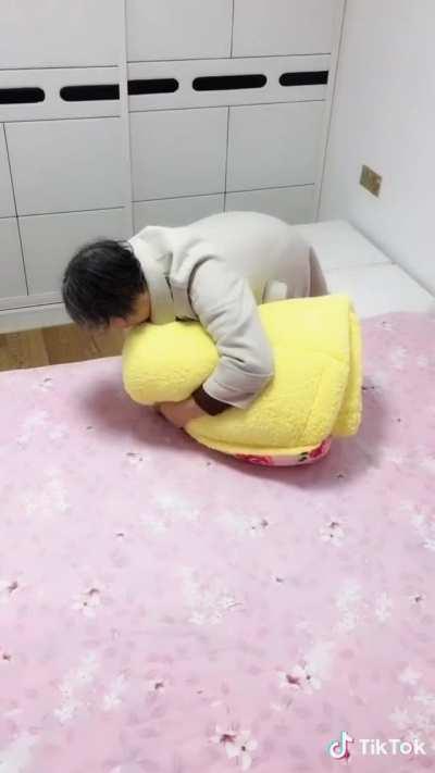 I’d probably rip my blanket in the process