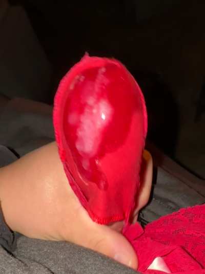 Filled this Tiny red gusset 
