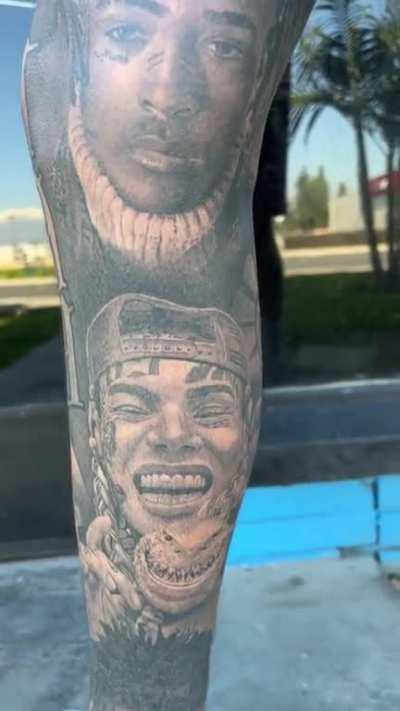 Almost done with my leg sleeve now I jus need to add Bruce. What y’all think??