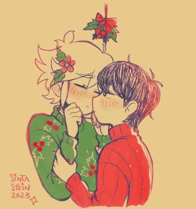 Under the mistletoe (@sintastein)