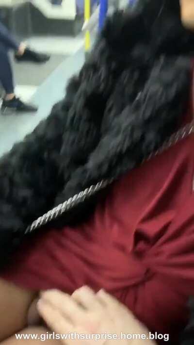 Hannah Moore in public