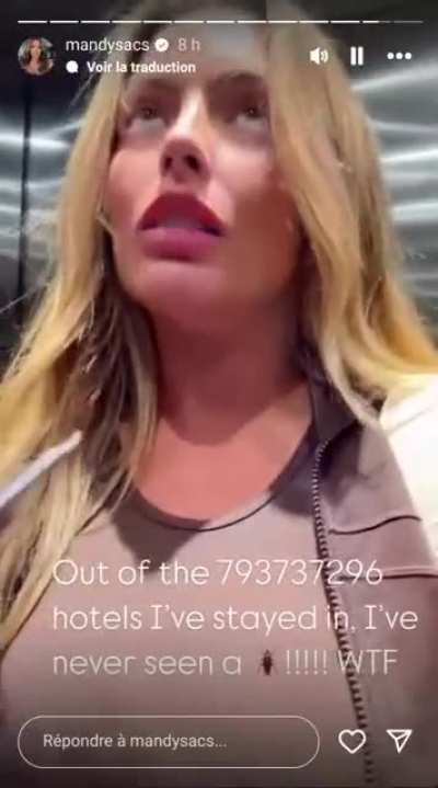 Mandy Rose in an elevator
