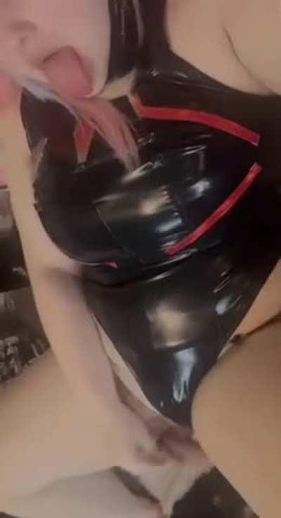 Lucy from edgerunners fucking herself by me