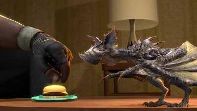 Yian Garuga getting some head scratches....