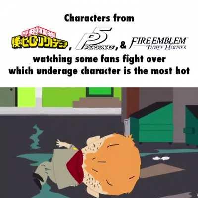 There were also characters from other series watching. From Demon Slayer, Food Wars, Assassination Classroom, etc. and they were all just as horrified.