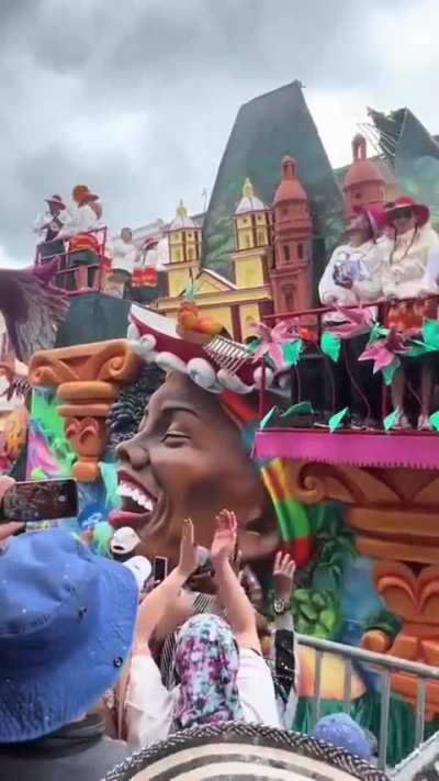 The unique floats of the Black and White Carnival, held annually in Pasto, Colombia