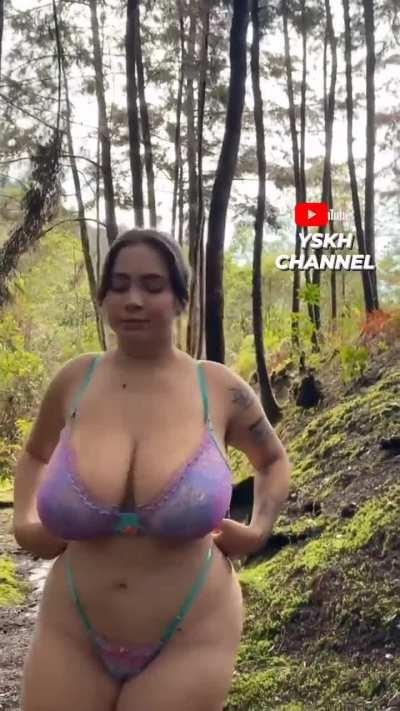 Kim exploring the nature