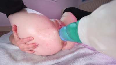 Getting my guts pounded by XL Mystic on the fuck machine