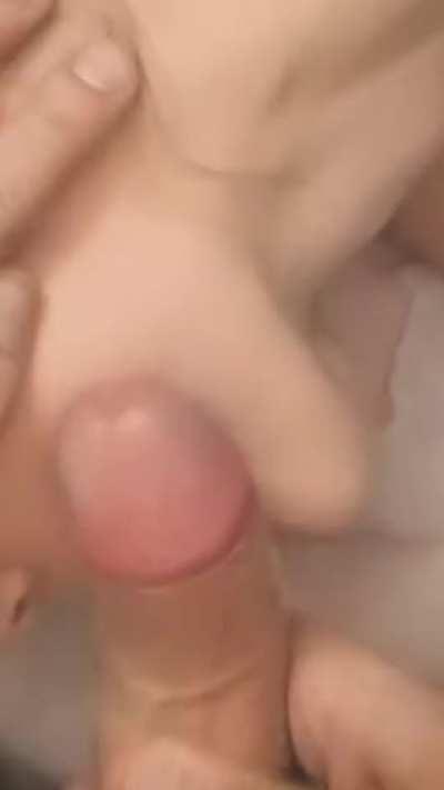 Fucked her mouth until he came on her face 💦💦