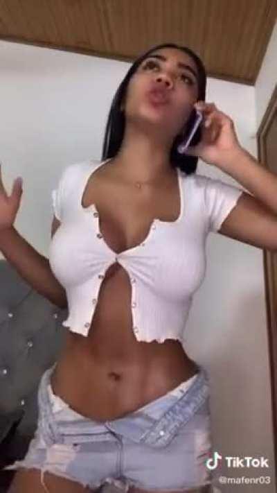 Favorite new TikTok trend - one button dance. NSFW